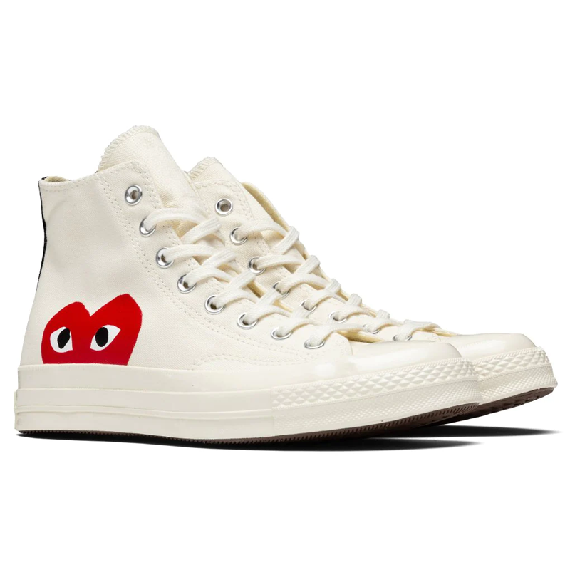 Converse X Comme des Garçons - Blanche (Coeur Rouge)