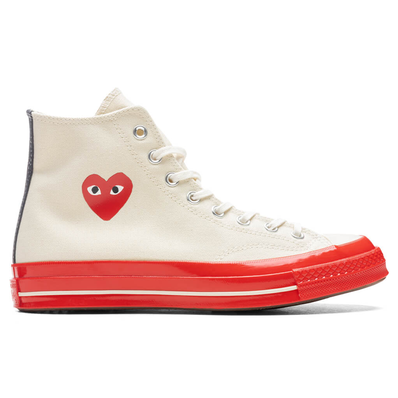 Converse X Comme des Garçons - Blanche (Semelle rouge)