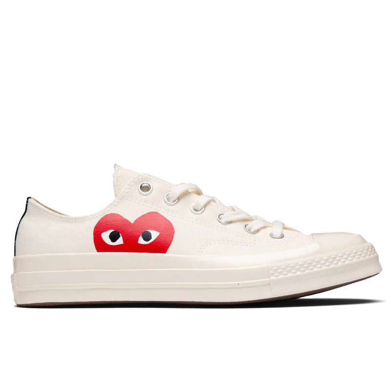 Converse X Comme des Garçons - Blanche Basse (Coeur rouge)