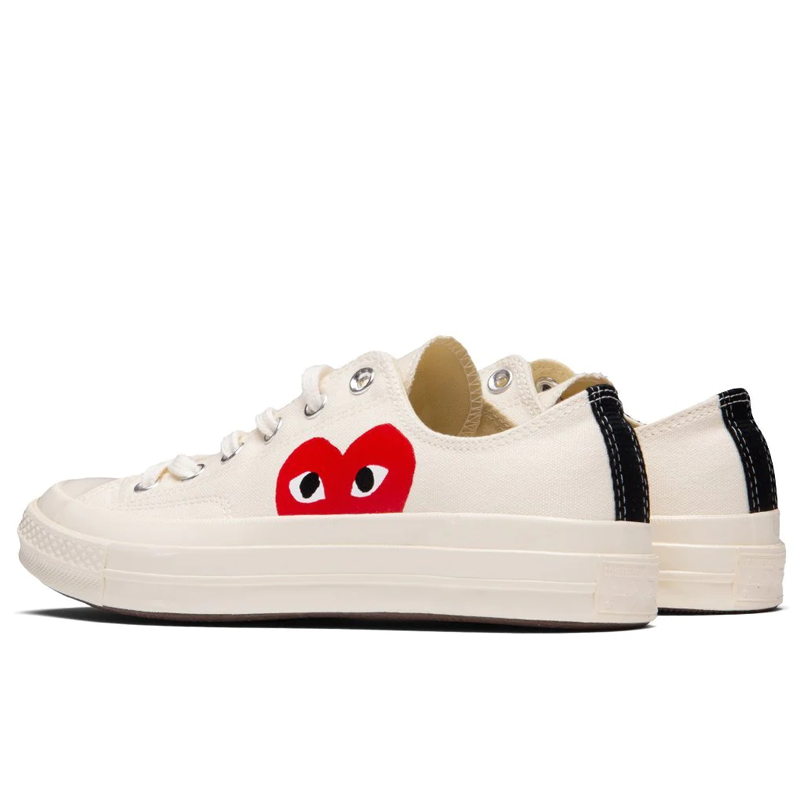 Converse X Comme des Garçons - Blanche Basse (Coeur rouge)