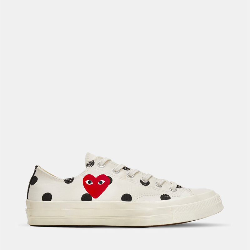 Converse X Comme des Garçons - Blanche Basse (Pointillé)