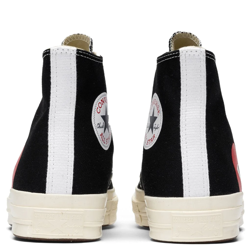 Converse X Comme des Garçons - Noire (coeur rouge)