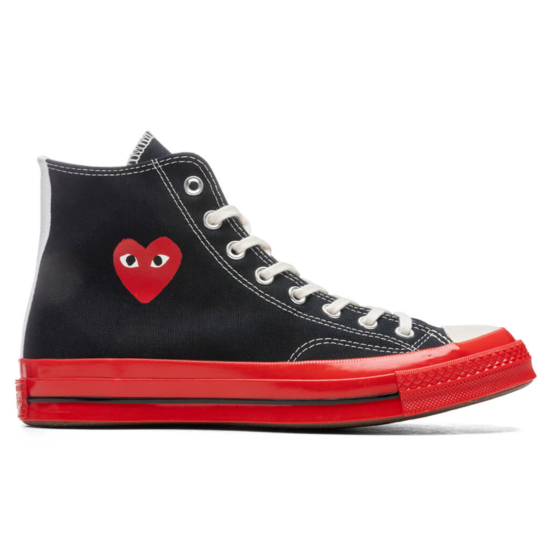 Converse X Comme des Garçons - Noire (semelle rouge)