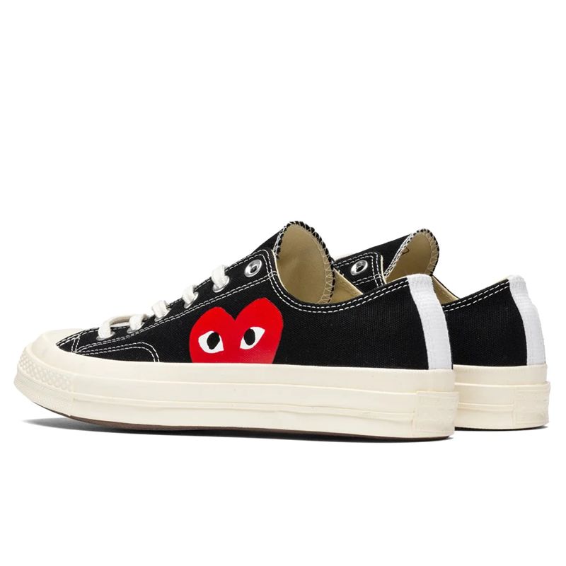 Converse X Comme des Garçons - Noire Basse (coeur rouge)