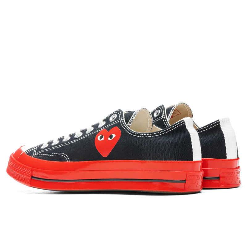 Converse X Comme des Garçons - Noire Basse (semelle rouge)