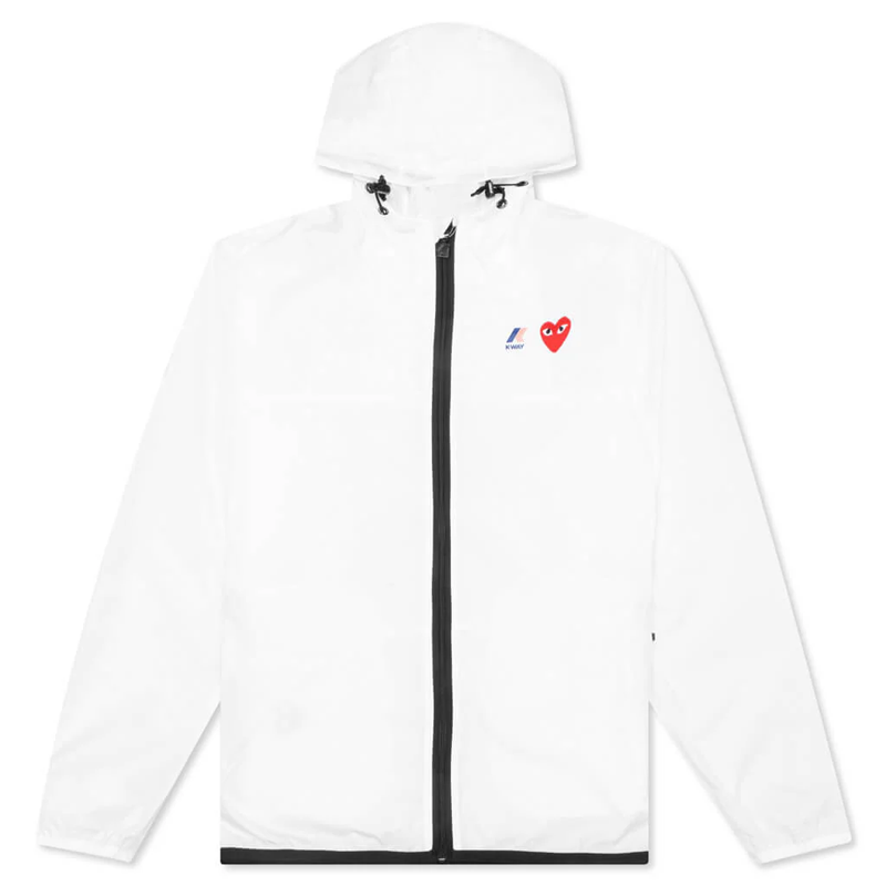 Kway X CDG : Kway Blanc