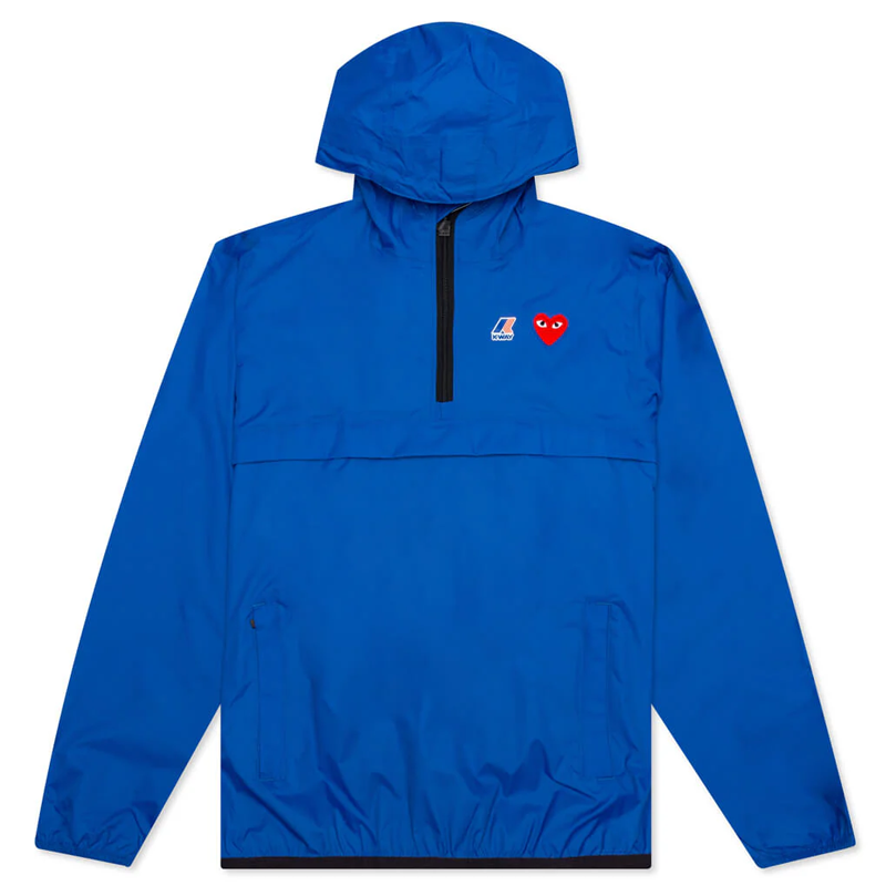 Kway X CDG : Kway Bleu (demi fermeture)