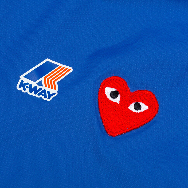 Kway X CDG : Kway Bleu (demi fermeture)