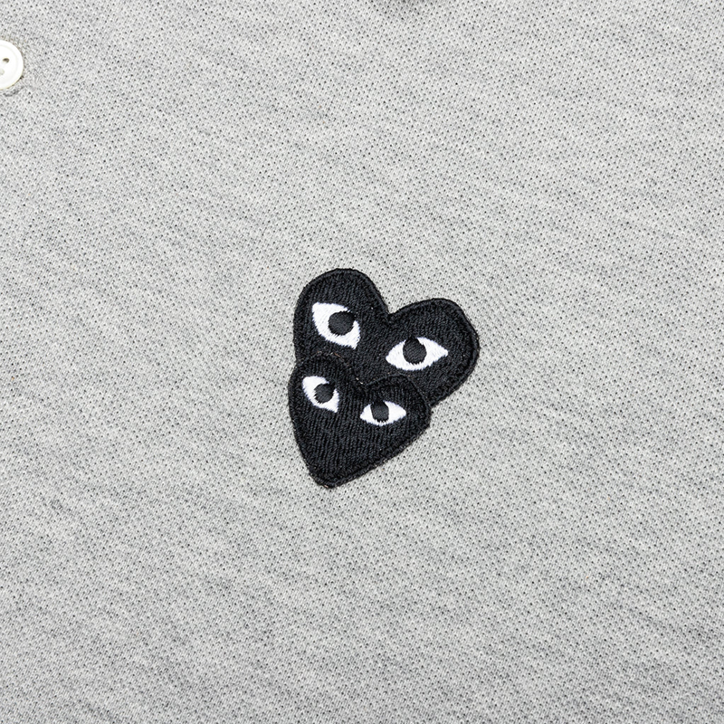 Polo Gris CDG (Double coeur)